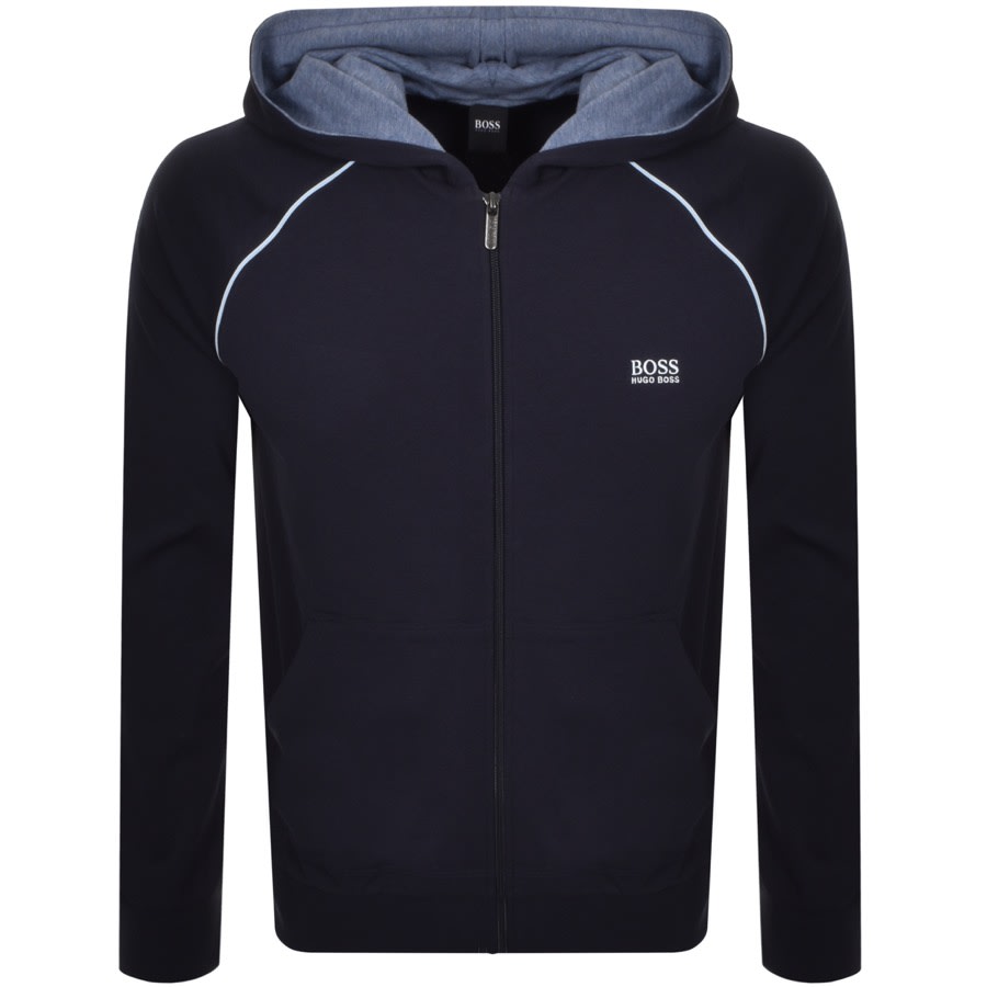 Alternative Image for ProductBOSS Bodywear Lounge Full Zip Hoodie Navy1
